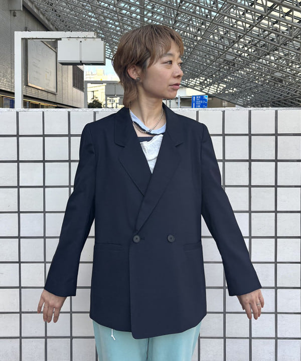 矢野(青木)優香さんの「BEAMS WOMEN｜maturely / ティー ダブ ダブル ブレステッド ジャケット」を使ったコーディネート