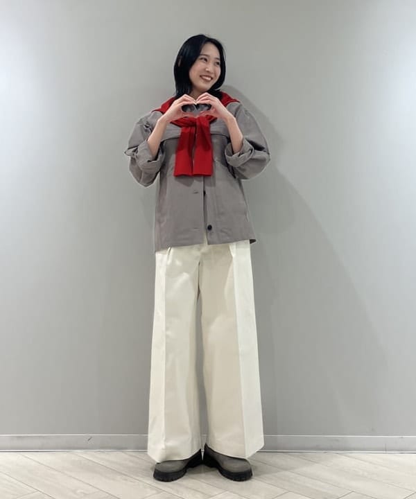 nodokaさんの「BEAMS WOMEN｜AK+1 / 16ゲージ スビンコットン Vネック カーディガン」を使ったコーディネート