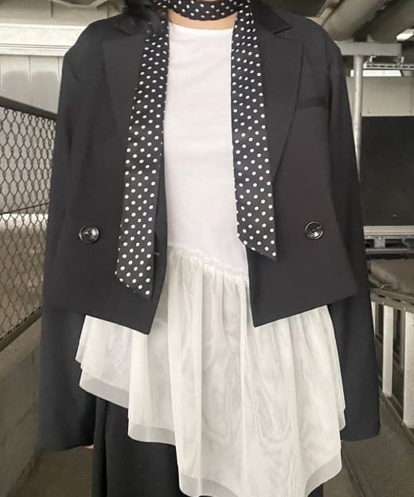 晶さんの「BEAMS WOMEN｜2ボタン W クロップド ジャケット」を使ったコーディネート