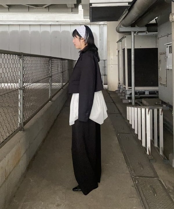 晶さんの「BEAMS WOMEN｜2ボタン W クロップド ジャケット」を使ったコーディネート