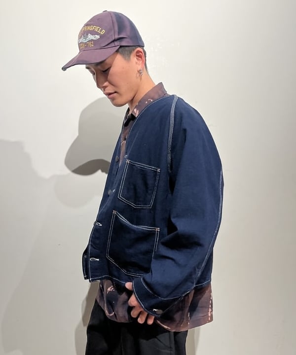 BANさんの「BEAMS WOMEN｜ブリーチ オンブレチェック オープンカラーシャツ【リラックスフィット】」を使ったコーディネート