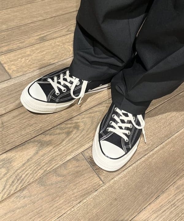 BANさんの「BEAMS WOMEN｜ブリーチ オンブレチェック オープンカラーシャツ【リラックスフィット】」を使ったコーディネート