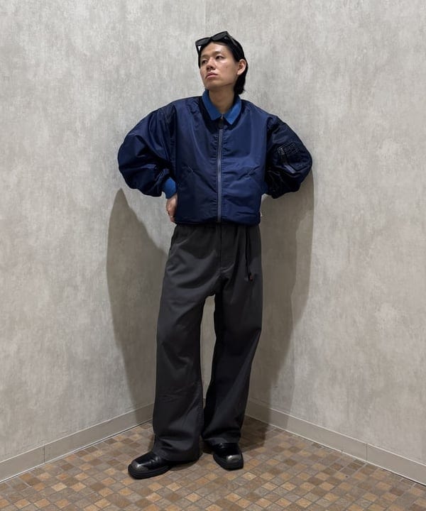 配島 孝明さんの「BEAMS WOMEN｜【ワイドフィット】クレイジー MA-1」を使ったコーディネート