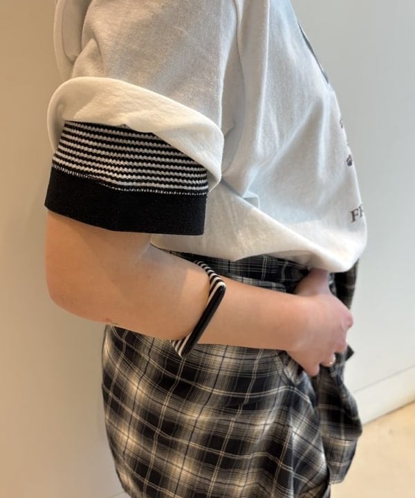 アベアミさんの「BEAMS WOMEN｜マドラス チェック ブルゾン」を使ったコーディネート