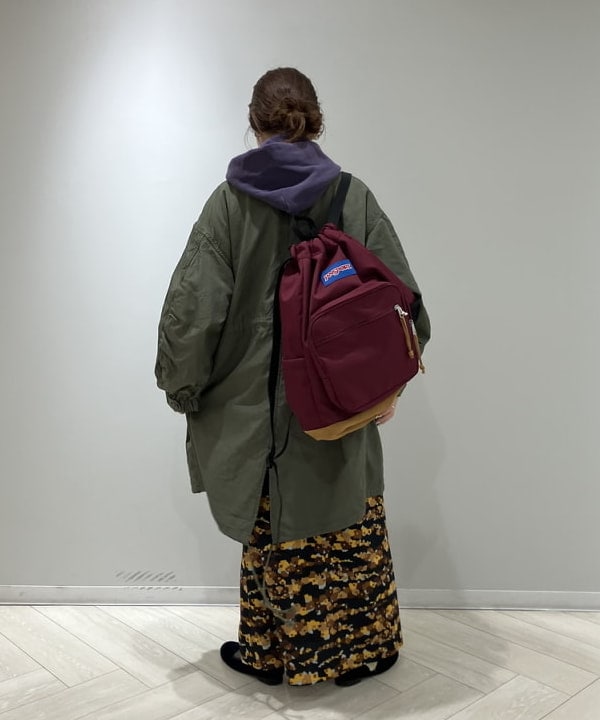 モモさんの「BEAMS WOMEN｜maturely / メモリー ツイル ミリタリー コート」を使ったコーディネート