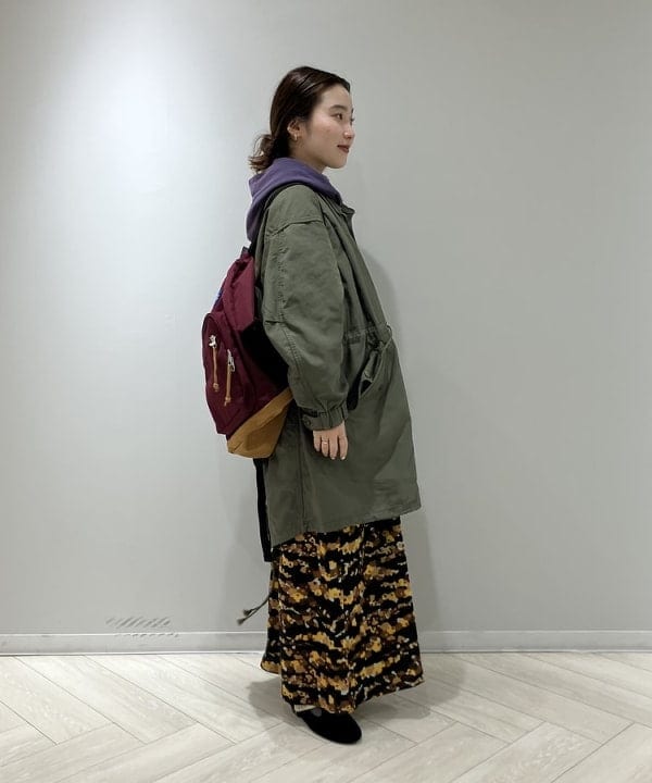 モモさんの「BEAMS WOMEN｜maturely / メモリー ツイル ミリタリー コート」を使ったコーディネート