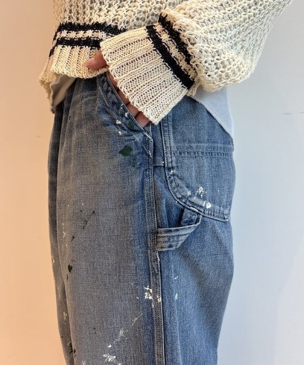 アベアミさんの「BEAMS WOMEN｜【別注】Lee &times; maturely / リメイク ユーズド パンツ」を使ったコーディネート