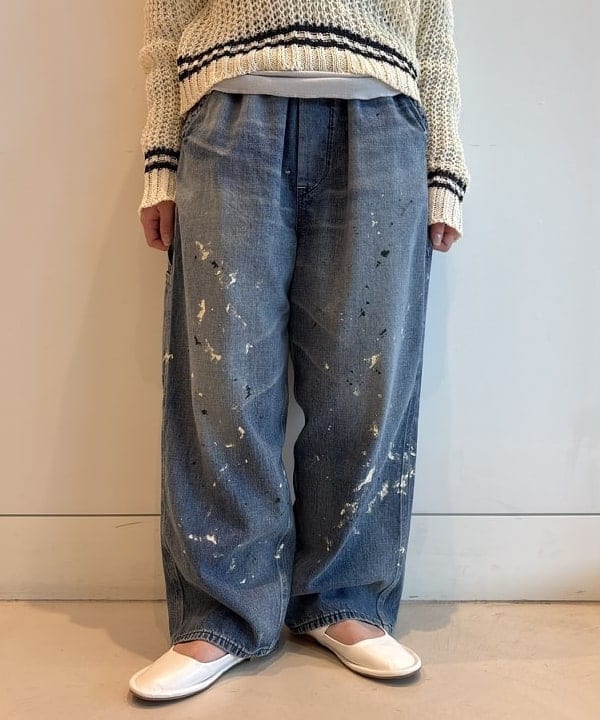 アベアミさんの「BEAMS WOMEN｜【別注】Lee &times; maturely / リメイク ユーズド パンツ」を使ったコーディネート