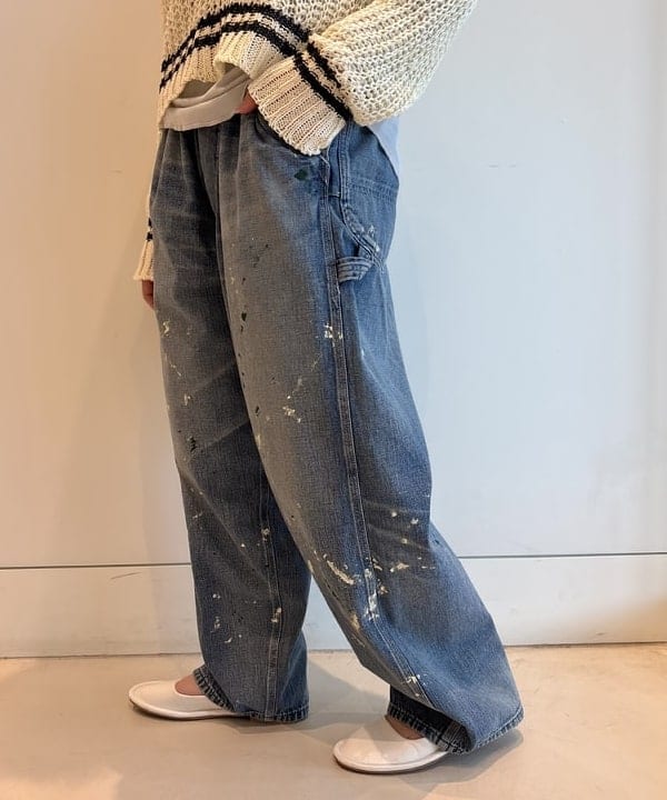 アベアミさんの「BEAMS WOMEN｜【別注】Lee &times; maturely / リメイク ユーズド パンツ」を使ったコーディネート