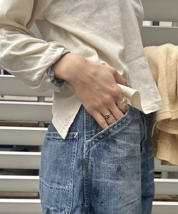 MATSUMOTO AMIさんの「BEAMS WOMEN｜【別注】Lee &times; maturely / ヴィンテージ ペインター パンツ」を使ったコーディネート