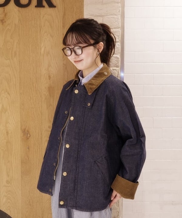 Joさんの「BEAMS WOMEN｜Barbour / TRANSPORT デニム ジャケット」を使ったコーディネート