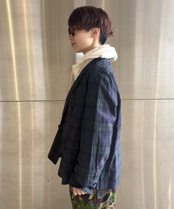 みりさんの「チェック ダブル ジャケット」を使ったコーディネート