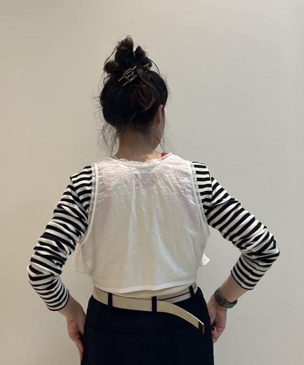 清水 彩乃さんの「BEAMS WOMEN｜ダブルニー タイト スカート」を使ったコーディネート