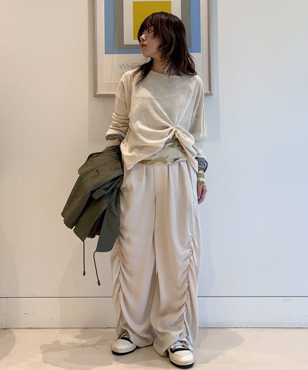 ナツハさんの「BEAMS WOMEN｜maturely / メモリー ツイル ミリタリー コート」を使ったコーディネート