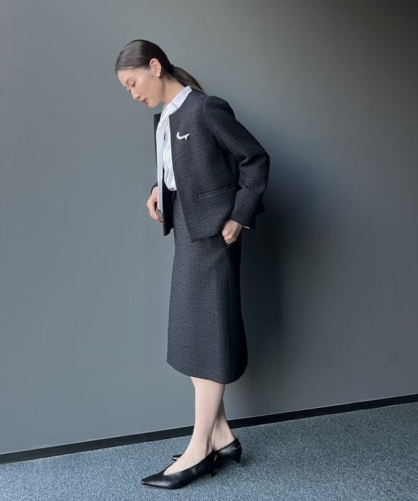 隈元 楓さんの「BEAMS WOMEN｜ツイード クルーネック ジャケット＊」を使ったコーディネート