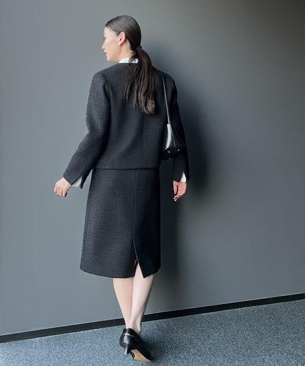 隈元 楓さんの「BEAMS WOMEN｜ツイード クルーネック ジャケット＊」を使ったコーディネート