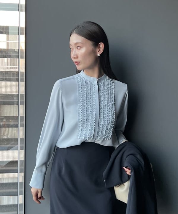 隈元 楓さんの「BEAMS WOMEN｜トリアセ カラーレスジャケット＊」を使ったコーディネート