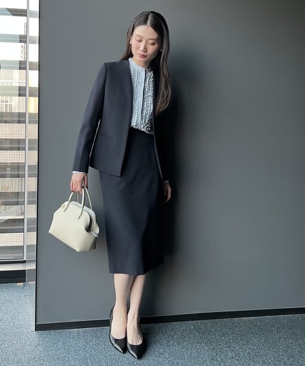 隈元 楓さんの「BEAMS WOMEN｜トリアセ カラーレスジャケット＊」を使ったコーディネート