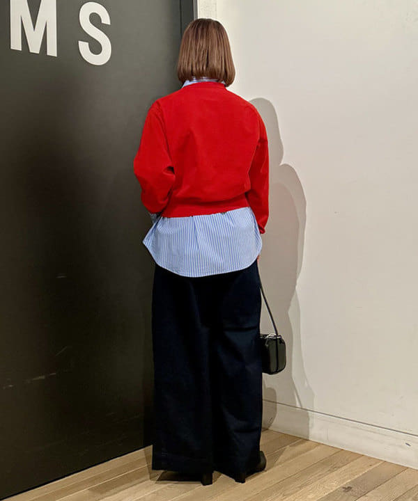 早川 萌子さんの「BEAMS WOMEN｜DANTON / ジャージー ニット クルーネック カーディガン」を使ったコーディネート