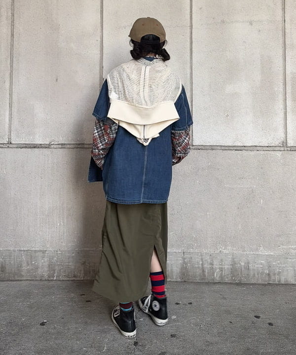 ばるたんさんの「BEAMS WOMEN｜デニム カバーオール ショートスリーブ」を使ったコーディネート