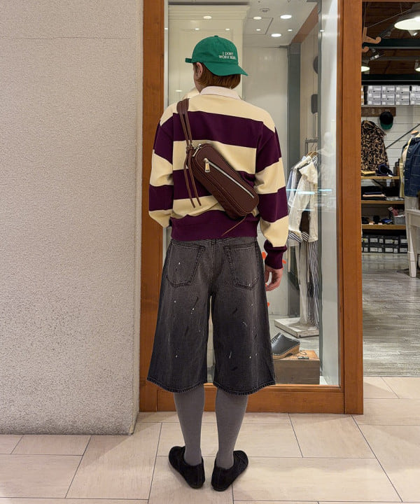 マツミヤさんの「BEAMS WOMEN｜ワイドストレート クォーターレングス ペインターデニム」を使ったコーディネート