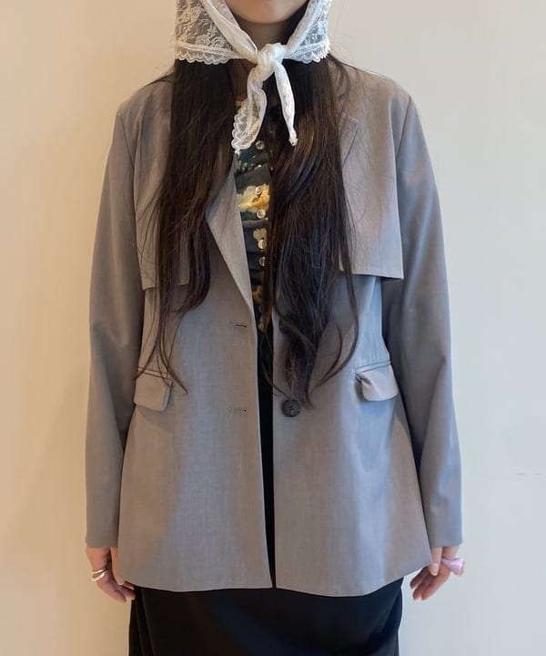 ayaさんの「BEAMS WOMEN｜ヨークレイヤード 2ボタン ジャケット」を使ったコーディネート