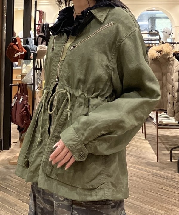 nodokaさんの「BEAMS WOMEN｜ナイロン オックス ミリタリー ブルゾン」を使ったコーディネート