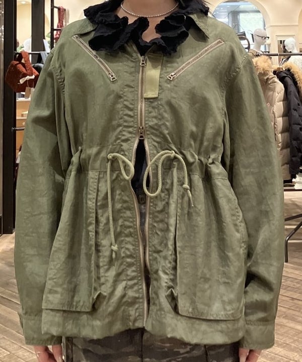 nodokaさんの「BEAMS WOMEN｜ナイロン オックス ミリタリー ブルゾン」を使ったコーディネート