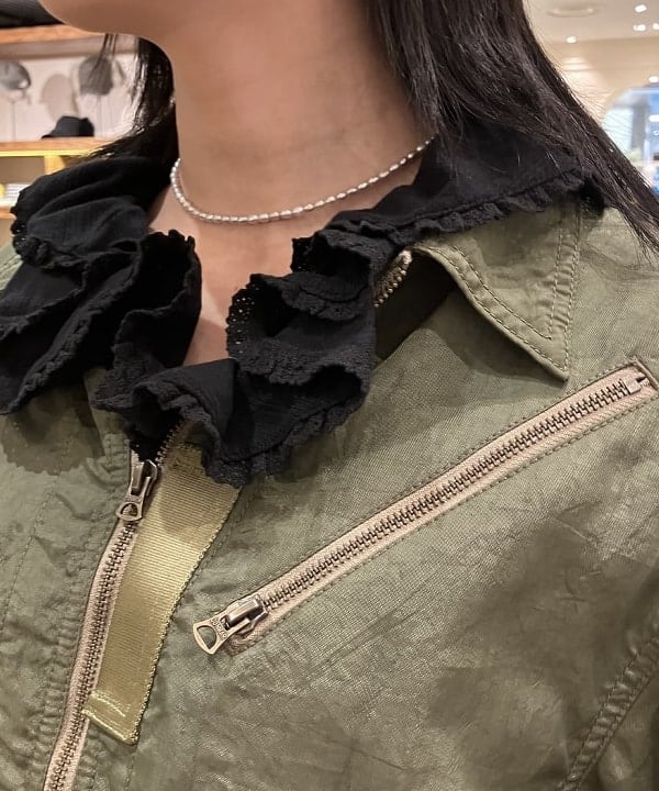 nodokaさんの「BEAMS WOMEN｜ナイロン オックス ミリタリー ブルゾン」を使ったコーディネート