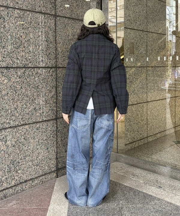 ばるたんさんの「BEAMS WOMEN｜チェック ダブル ジャケット」を使ったコーディネート
