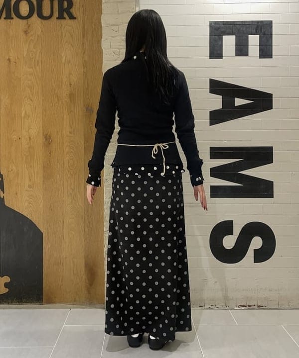 rinnaさんの「BEAMS WOMEN｜ドット サテン フリル スカート」を使ったコーディネート