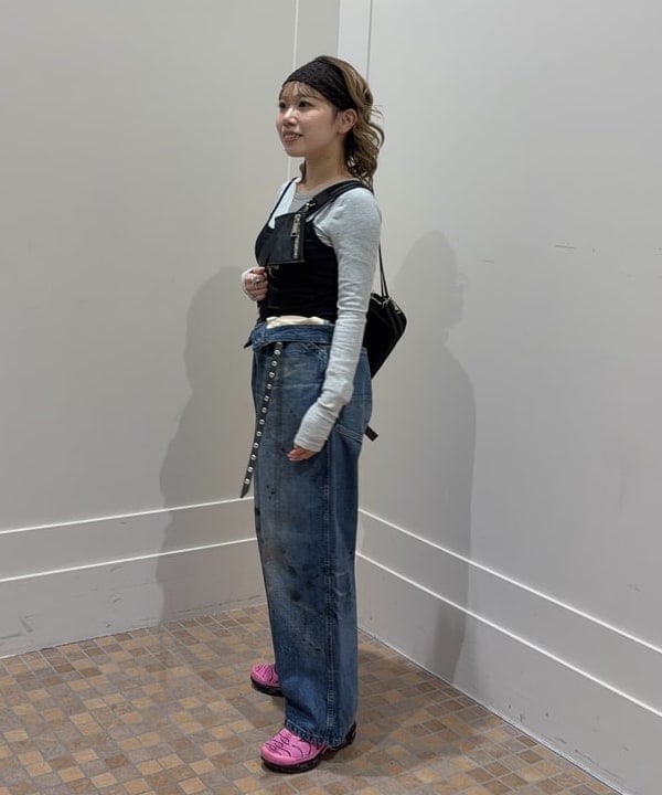 まゆちゃんさんの「BEAMS WOMEN｜【別注】Lee &times; maturely / ヴィンテージ ペインター パンツ」を使ったコーディネート