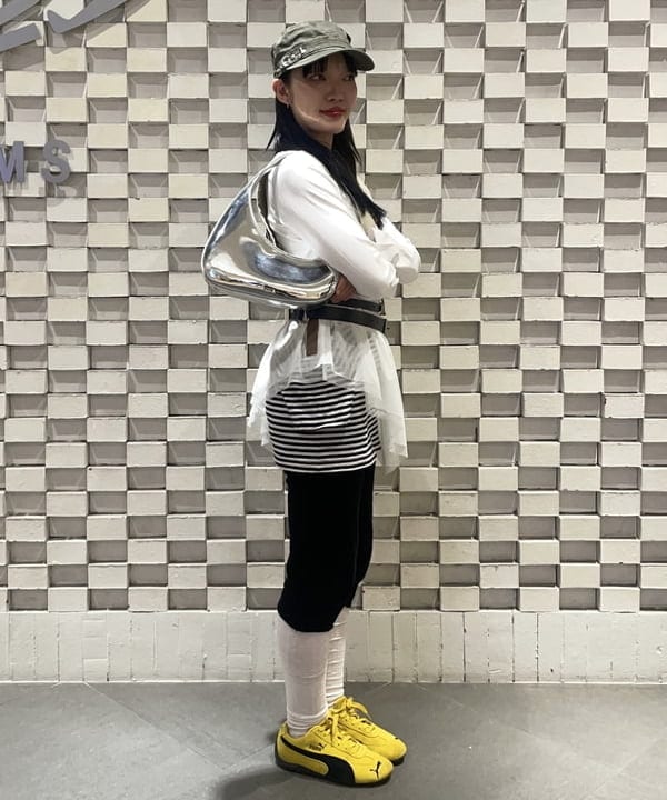 rinnaさんの「BEAMS WOMEN｜チュール キリカエ アシンメトリー ヘム Tシャツ」を使ったコーディネート