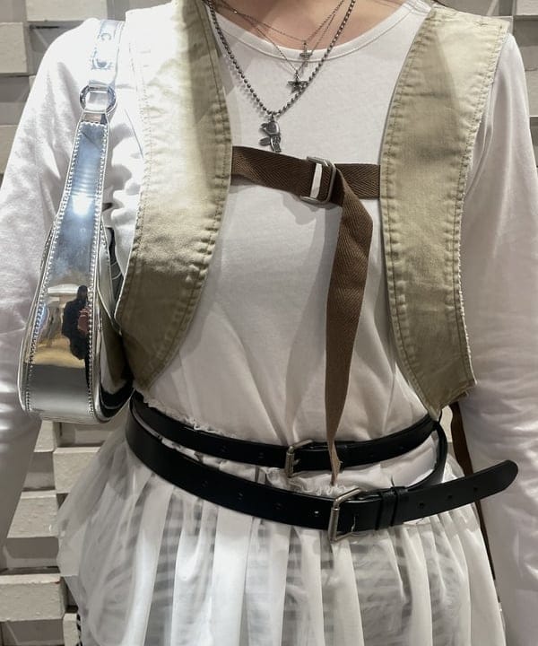 rinnaさんの「BEAMS WOMEN｜チュール キリカエ アシンメトリー ヘム Tシャツ」を使ったコーディネート