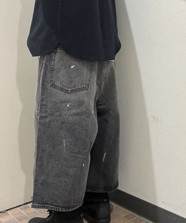 菊田 悠さんの「BEAMS WOMEN｜ルーズ クルーネック サーマル」を使ったコーディネート