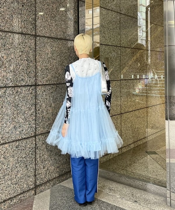 あさひさんの「BEAMS WOMEN｜LOTUS PINK / ラインストーン ボウ ネックレス」を使ったコーディネート