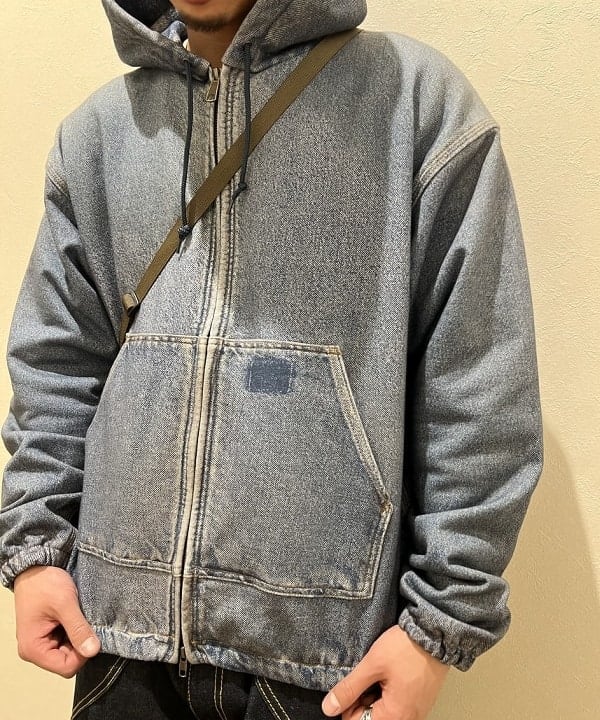 ムファサさんの「BEAMS WOMEN｜モック プリント フーディ」を使ったコーディネート