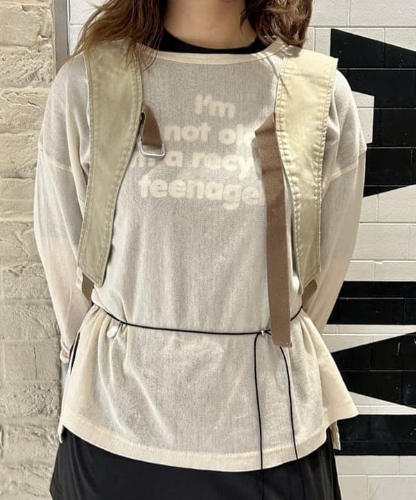 ナツハさんの「BEAMS WOMEN｜maturely / チュール リバーシブル カフ ロングスリーブ」を使ったコーディネート