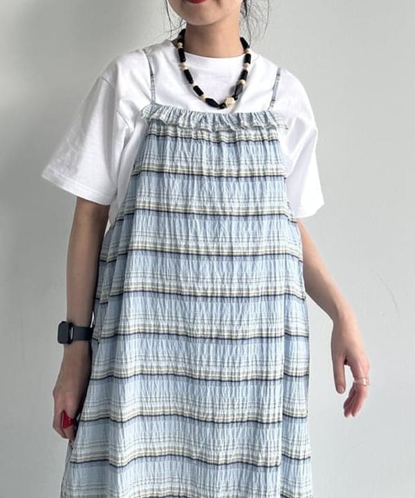 清水 彩乃さんの「BEAMS WOMEN｜ボーイ エンブロイダリー クルー Tシャツ」を使ったコーディネート