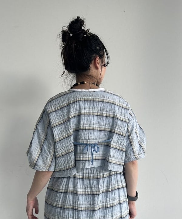 清水 彩乃さんの「BEAMS WOMEN｜ボーイ エンブロイダリー クルー Tシャツ」を使ったコーディネート