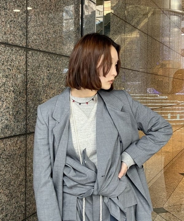 水野 萌香さんの「BEAMS WOMEN｜maturely / ティー ダブ ダブル ブレステッド ジャケット」を使ったコーディネート