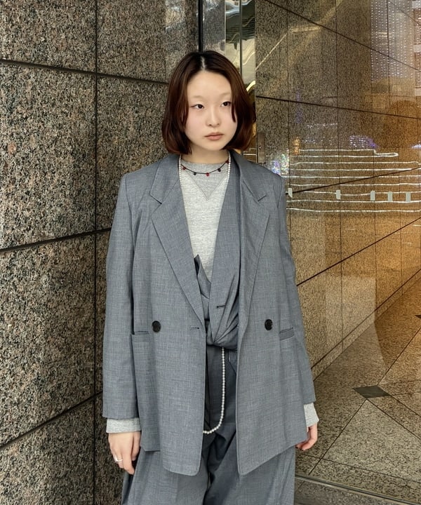 水野 萌香さんの「BEAMS WOMEN｜maturely / ティー ダブ ダブル ブレステッド ジャケット」を使ったコーディネート