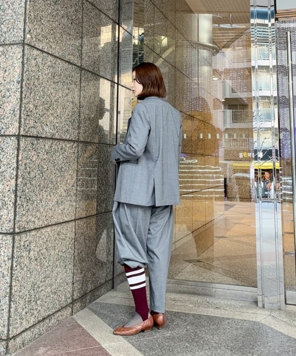 水野 萌香さんの「BEAMS WOMEN｜maturely / ティー ダブ ダブル ブレステッド ジャケット」を使ったコーディネート