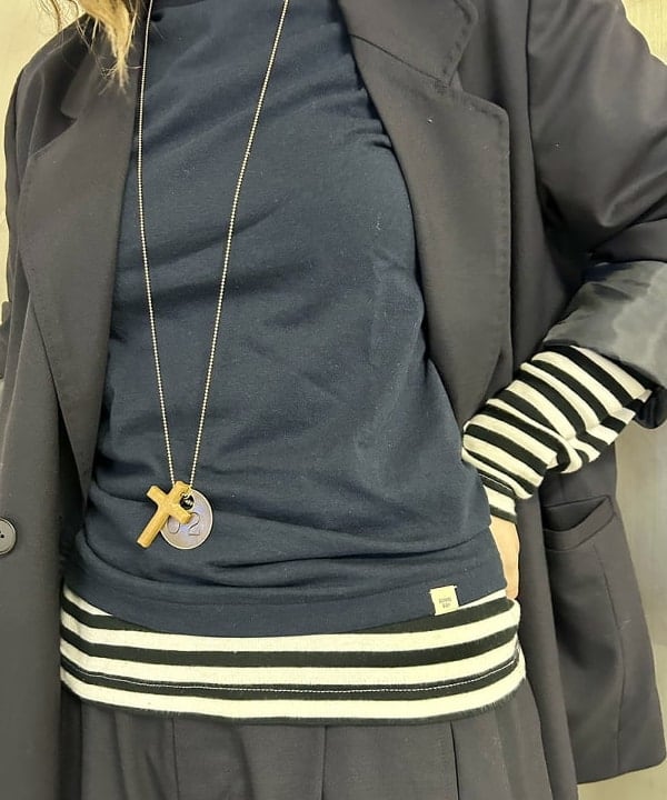 ナツハさんの「BEAMS WOMEN｜ボーイ ベーシック Tシャツ」を使ったコーディネート