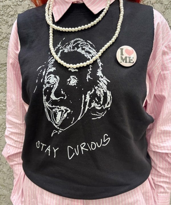 マツモト アカネさんの「BEAMS WOMEN｜【別注】PENNY / Print Vest」を使ったコーディネート