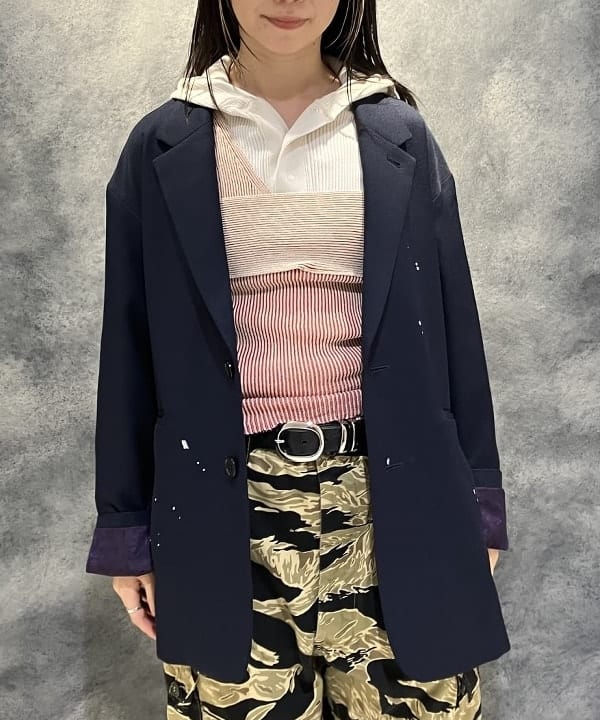 にしだてさんの「BEAMS WOMEN｜maturely / プレーティング ワンショルダー ベスト」を使ったコーディネート