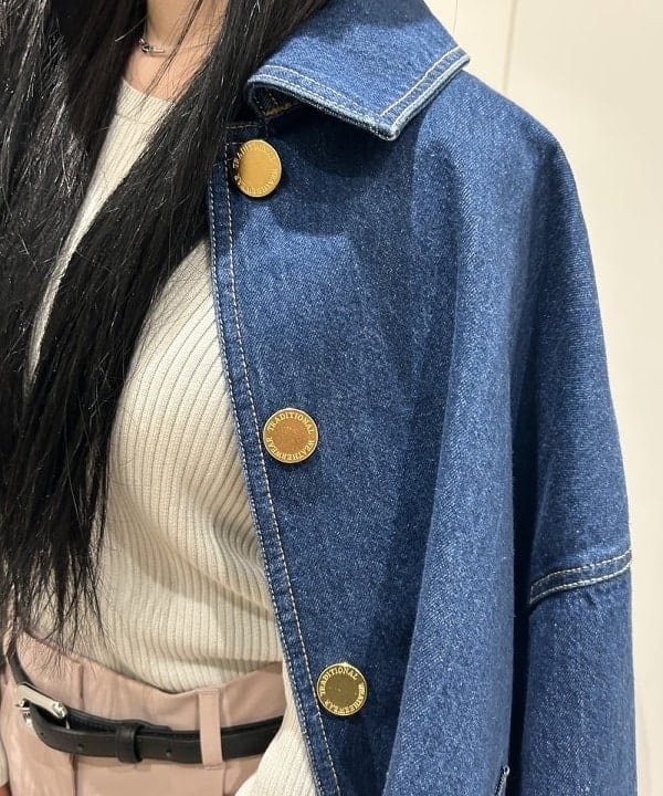 大槻 まひろさんの「BEAMS WOMEN｜Traditional Weatherwear / Malton デニムブルゾン」を使ったコーディネート