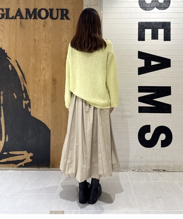 ヒライさんの「BEAMS WOMEN｜コットン ローゲージ ロングスリーブ プルオーバー」を使ったコーディネート