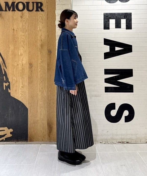 ヒライさんの「BEAMS WOMEN｜Traditional Weatherwear / Malton デニムブルゾン」を使ったコーディネート