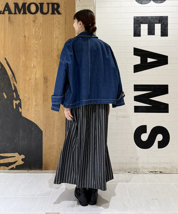 ヒライさんの「BEAMS WOMEN｜Traditional Weatherwear / Malton デニムブルゾン」を使ったコーディネート